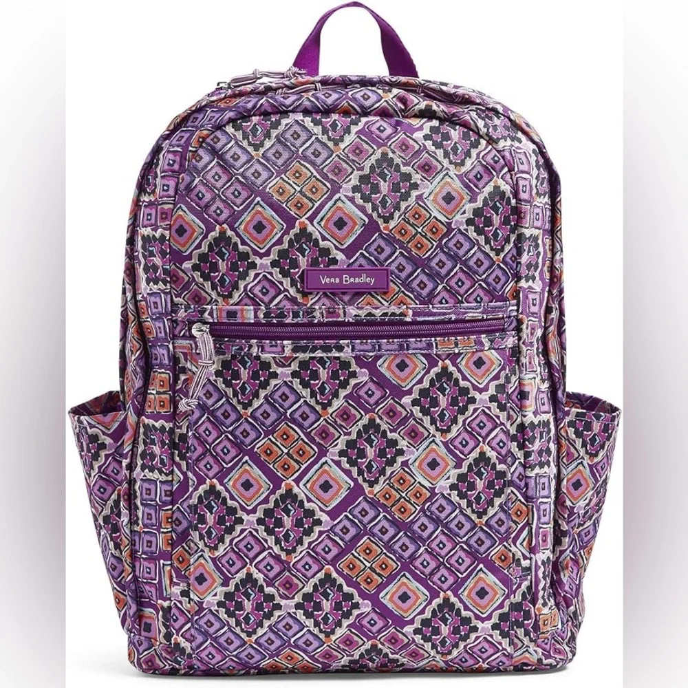 Vera Bradley Women's Lighten Up Grand Backpack, Sierra, One Size